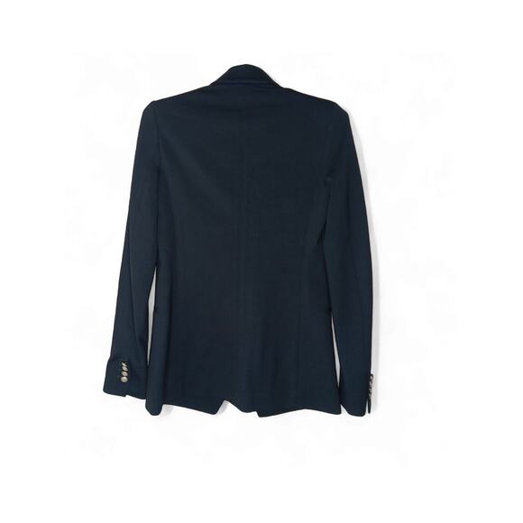 Theory Elkay Refiner Double Breasted Black Blazer Jacket Size 00 USA - Picture 3 of 12